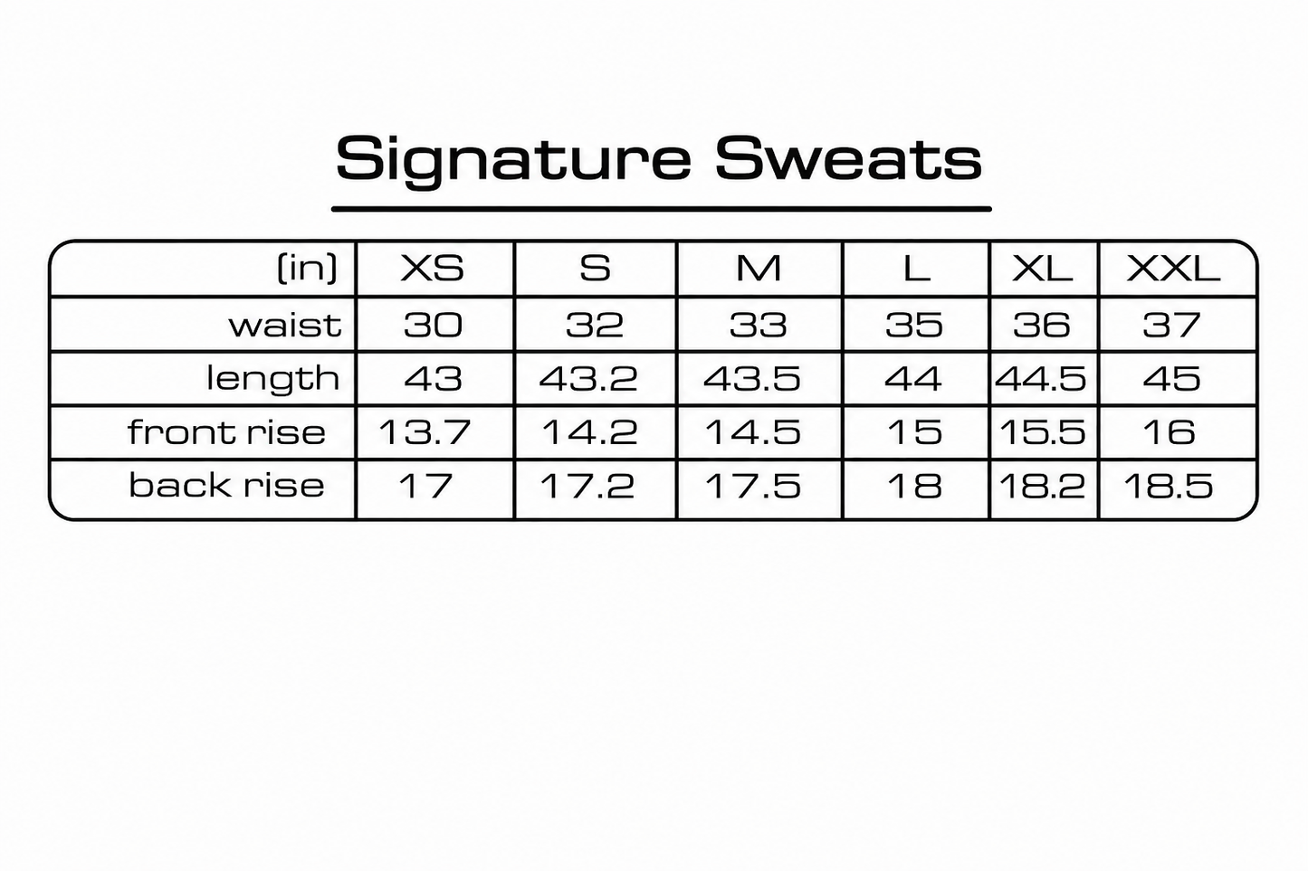 SIGNATURE SWEATS
