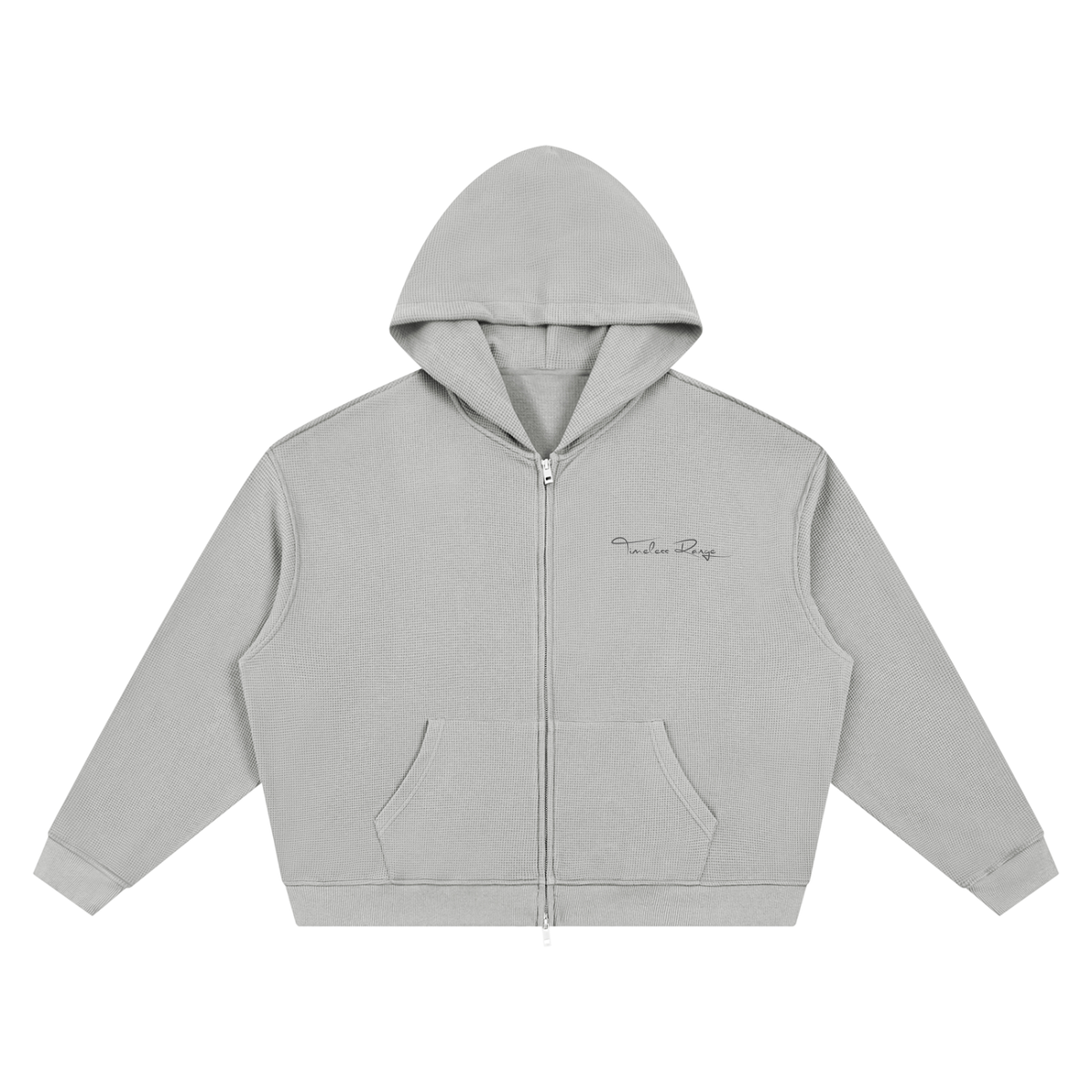 Grey Waffle Zip